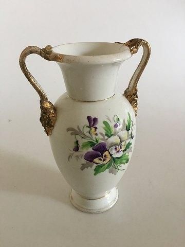 Antique Bing & Grondahl early vase with snake handles