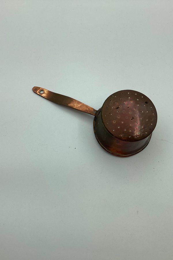 Antique Antique copper straw / container from the end of the 19th century
