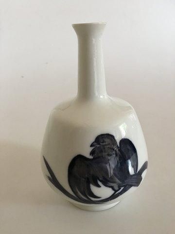 Antique Bing & Grondahl Unique vase with Squirrel and bird No 22