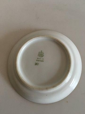 Antique Bing & Grondahl Wagner Ashtray No 30 Wine Red and Gold Border..