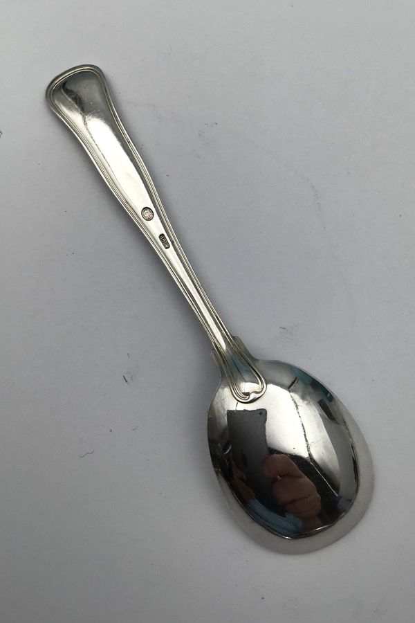 Antique Cohr Silver Double Rifled Sugar Spoon