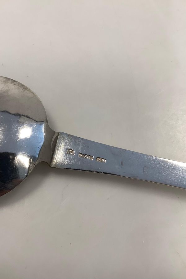 Antique Danish Silver Serving Spoon by Mogens Ballin