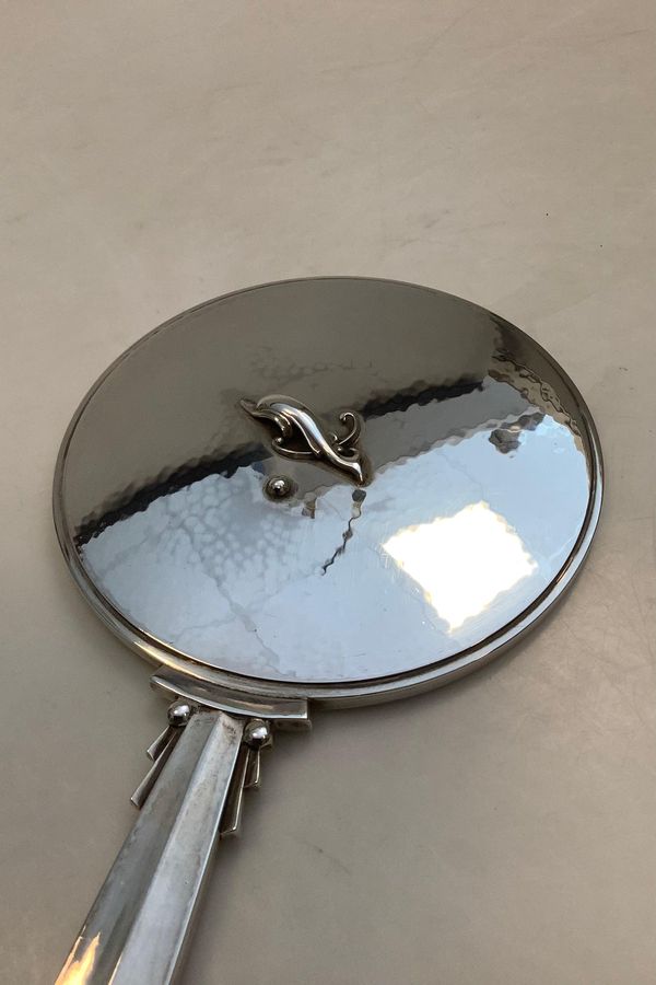 Antique Georg Jensen Sterling Silver Mirror and Brush No 150F
