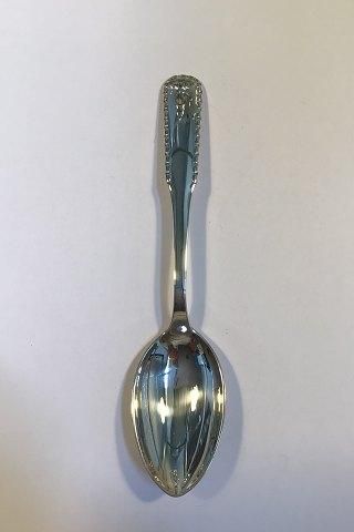 Antique Georg Jensen Silver Rope Dessert Spoon No 021