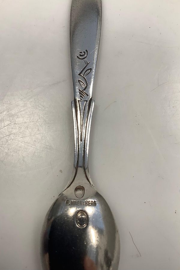Antique Hingelberg Sterling Silver Coffee Spoon
