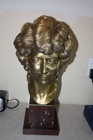 Siegfriend Wagner Bronce Bust of a Young Jewish Lady from 1904