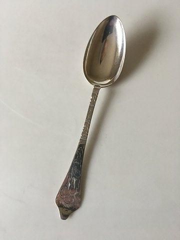 "Antik Rokoko" Dinner Spoon in Silver W & S Sørensen 20.6 cm L