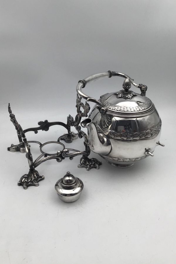 Antique A. Michelsen Silver Swing Kettle (1881)