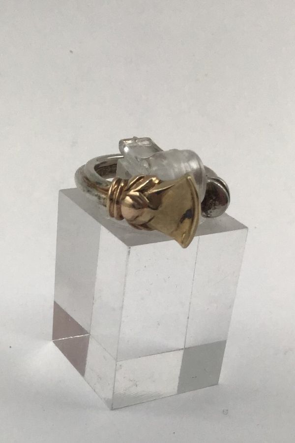 Antique AB? Sterling Silver / 18K Gold Ring