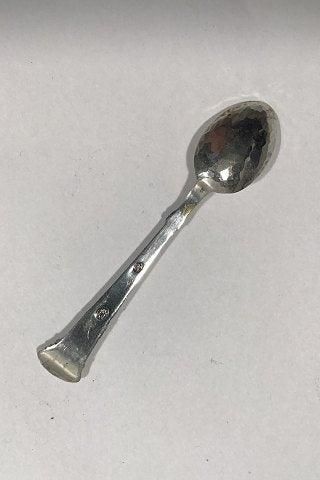 Antique Anemone Silver Salt Spoon Cohr
