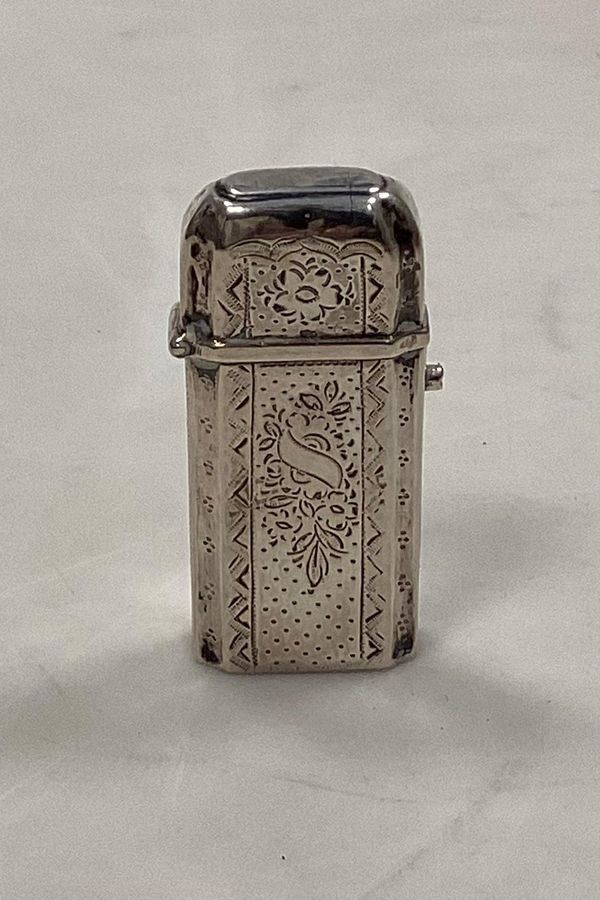Antique Antique silver box for matches 19th century