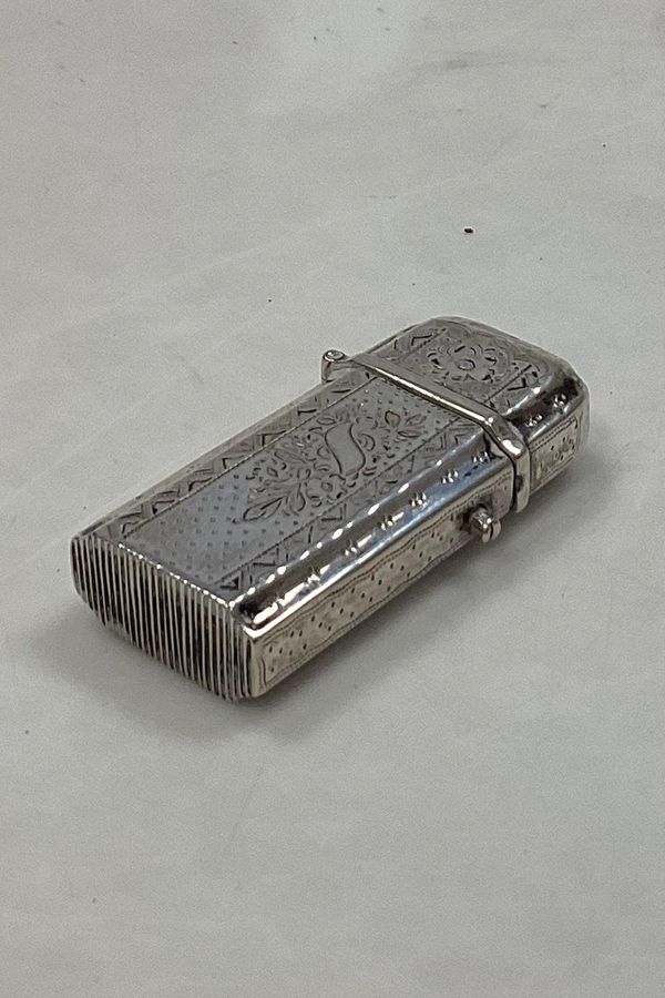 Antique Antique silver box for matches 19th century