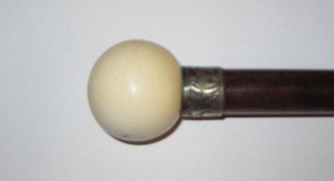 Antique Antique Walking Cane with Ivory ball handle