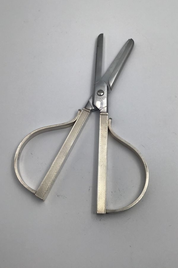 Antique Axel Holm Sterling Silver Grape Shears