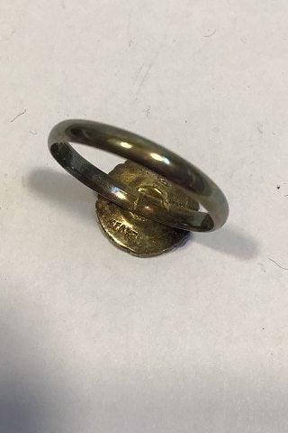 Antique Bernhard Hertz Sterling Silver Daisy Ring
