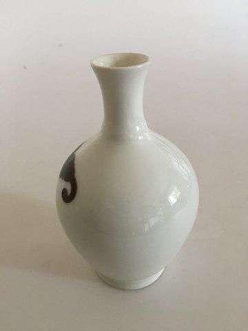 Antique Bing and Grondahl Art Nouveau Unique Vase by Theodor Larsen
