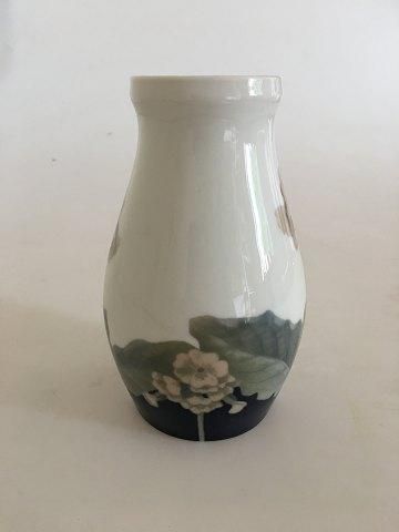 Antique Bing & Grondahl Art Nouveau Vase with Flower