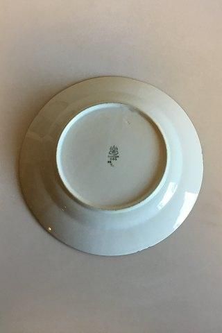 Antique Bing & Grondahl Lunch plate No 26 Frame with green decoration with gold in shape 507 (Herregaard)