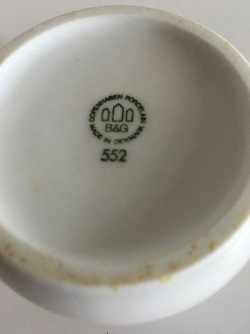 Antique Bing & Grondahl Henning Koppel White Small Marmelade / Sugar Bowl No 552