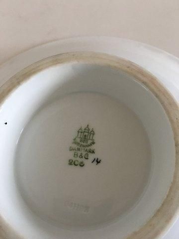 Antique Bing & Grondahl Falling Leaves Footed Cake Bowl No 206