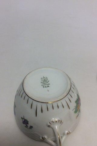 Antique Bing & Grondahl Saxon Flower, White Sugar bowl no 94A