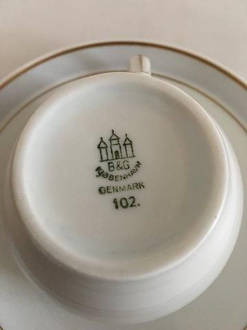 Antique Bing & Grondahl Tiber Coffee Cup and Saucer No 102
