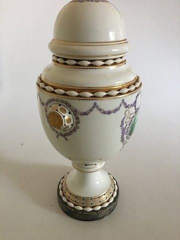 Antique Bing & Grondahl Unique lidded vase by Emma Krogsbøll and Hans Tegner from 1914-1915