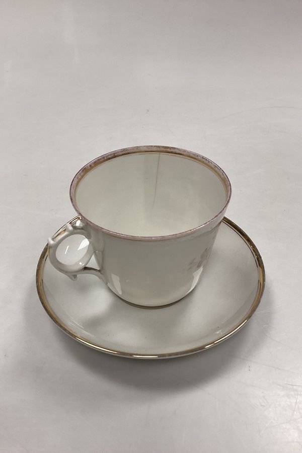 Antique Bing and Grondahl Antique Coffee Cup with KPM Saucer