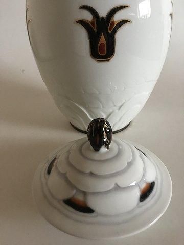 Antique Bing and Grondahl Art Nouveau Unique Vase by Clara Nielsen and Theodor Larsen F82/293