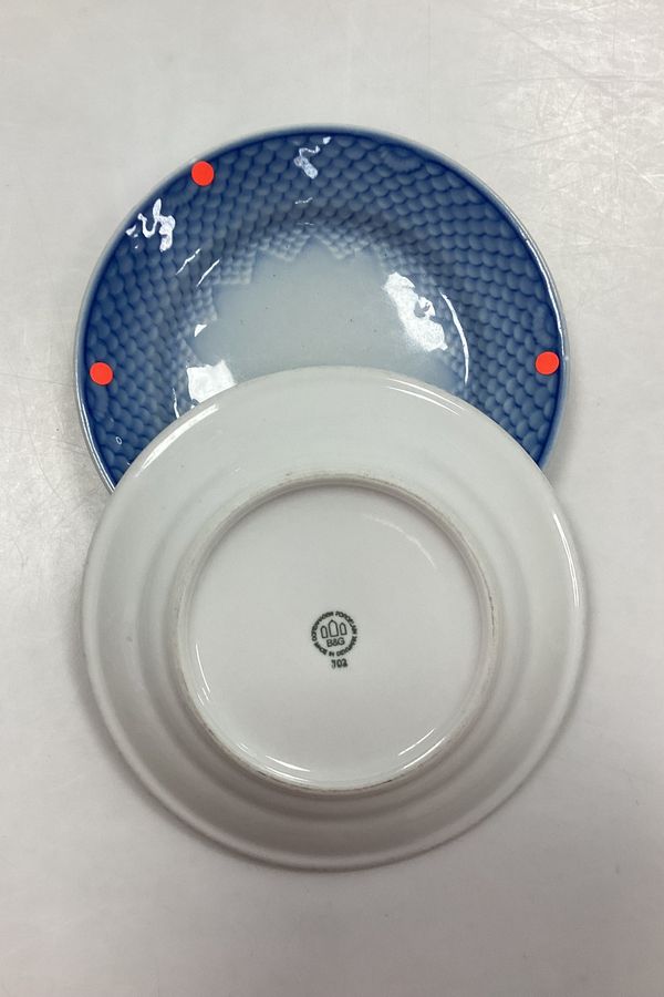Antique Bing and Grondahl Blue Tone Hotel Cake Plate No. 702/1003 - CHIPPED