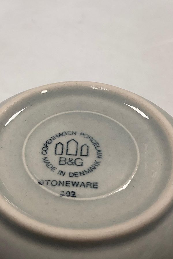 Antique Bing & Grondahl Stoneware Columbia Sugar Bowl with Lid No 302