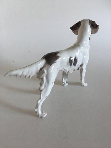 Antique Bing and Grondahl Large English Setter with Bird No 2015