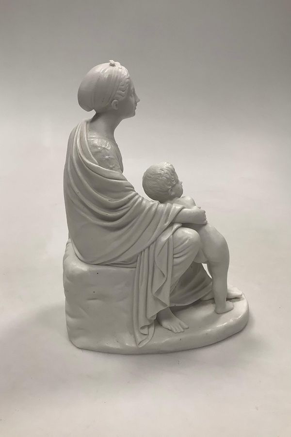 Antique Bing and Grondahl Thorvaldsen Bisquit Figure of Mother and Child