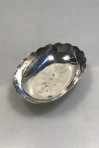 Antique Flower decorated Silver Bowl