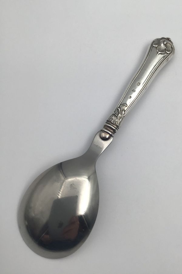Antique Cohr Saxon Serving Spoon Silver / Stainless Steel