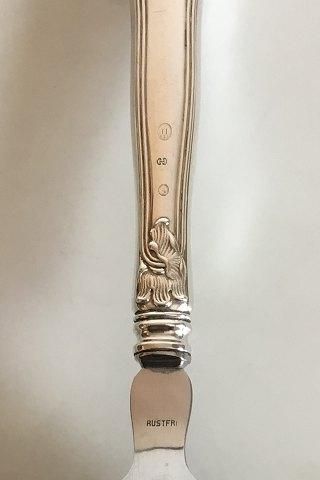 Antique Cohr Serving Spoon in Silver and Stainless Steel Saxon