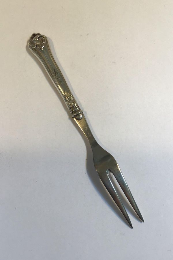 Antique Cohr Saxon Silver / Steel Cold Meat  Fork