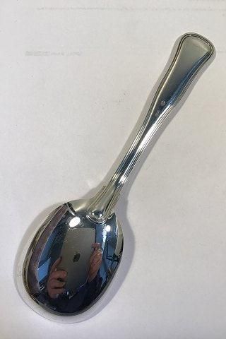 Antique Cohr Silver Dobbeltriflet Old Danish Serving Spoon
