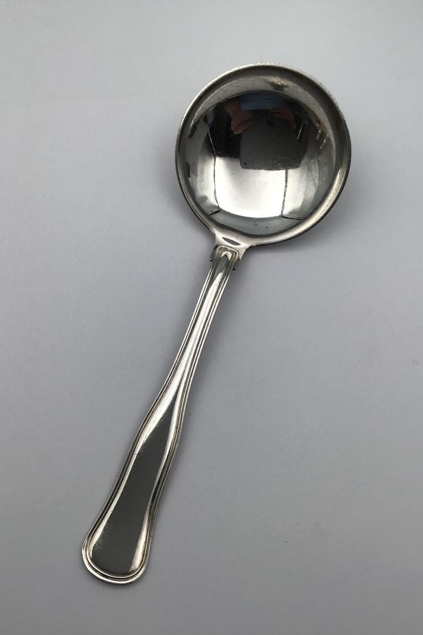 Antique Cohr Silver Double Rifled Serving Spoon