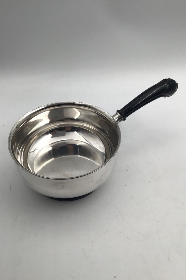 Antique Cohr Silver Saucepan with wooden handle