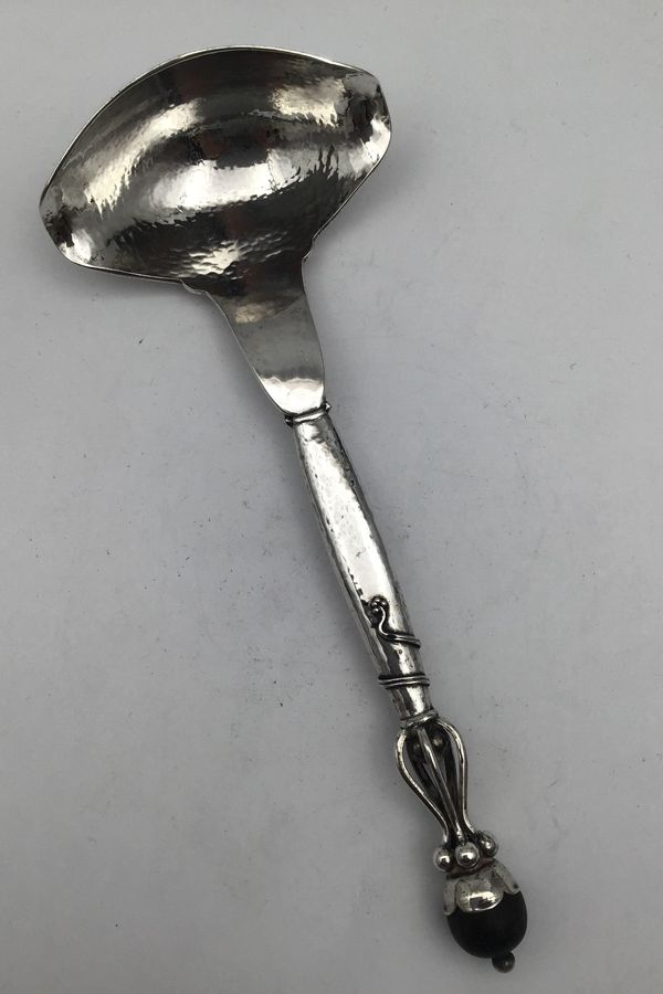 Antique Danish Work (DTA) Ornamental Silver Ladle