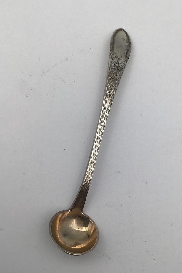Antique Danish Empire Silver Mustard Spoon