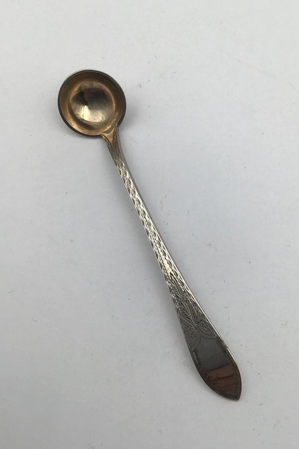 Antique Danish Empire Silver Mustard Spoon