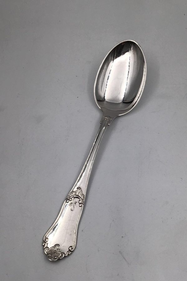 Antique Danish Crown Silver Rosenholm Spoon