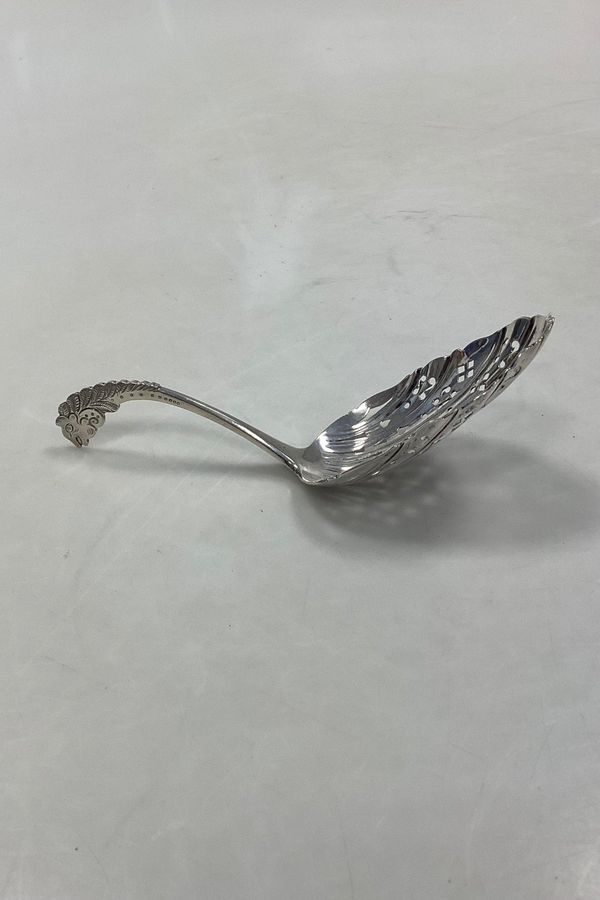 Danish serving spoon in silver
