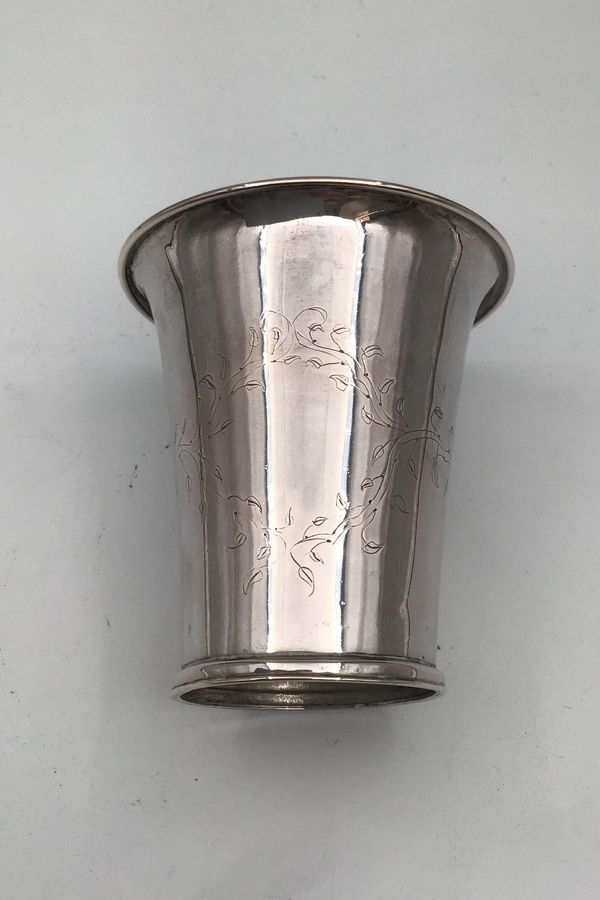 Antique Danish Silver Goblet/Cup Master Stamp (PJ)