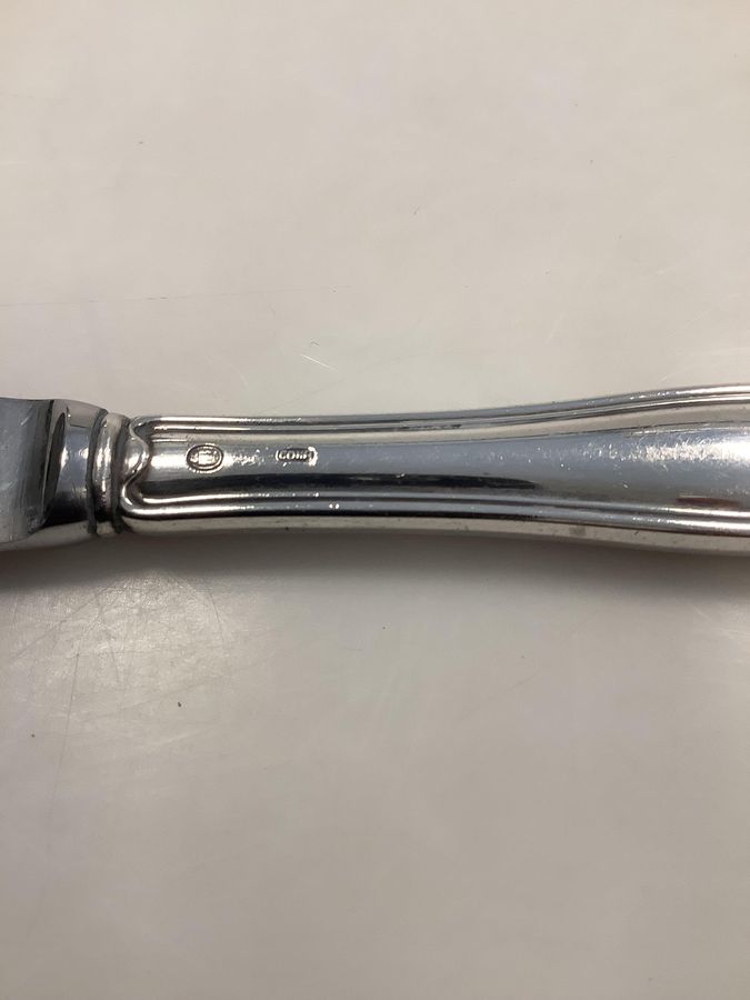 Antique Old Danish Children's Knife in Silver Cohr
