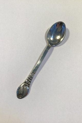 Antique Evald Nielsen No 12 Silver Coffee Spoon