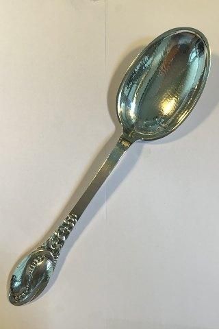 Antique Evald Nielsen No 12 Silver Serving Spoon