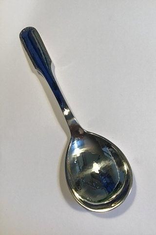 Antique Evald Nielsen No 25 Silver Serving Spoon